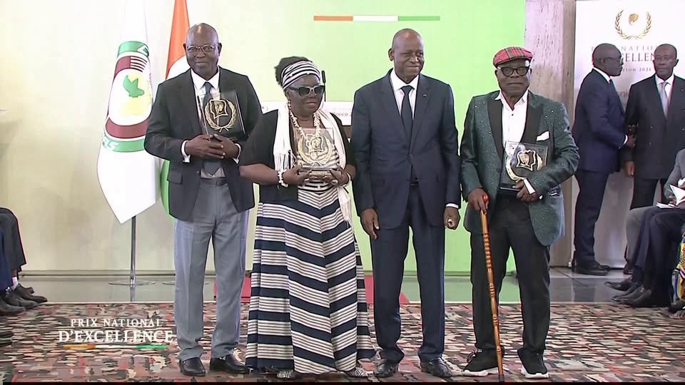 Prix national d'excellence 2026 : Bailly Spinto, Thérèse Taba et Tiburce Koffi lauréats